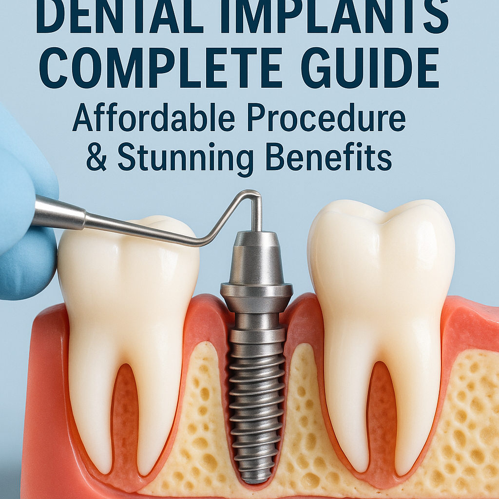 Illustration of Dental Implants Complete Guide: Affordable Procedure & Stunning Benefits
